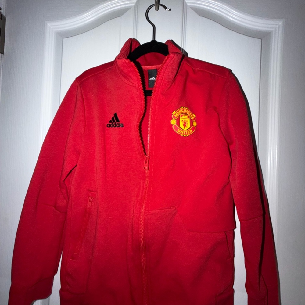 Adidas Red Manchester United Hoodie